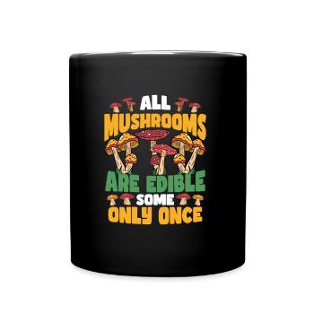 Cueillette de champignons | Cueilleur de champignons Cadeaux de cueilleur de champignons - Mug uni - noir - Devant