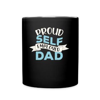Fier père travailleur autonome Travailleur autonome - Mug uni - noir - Devant