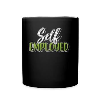 Self-employed freelancer Freelancer - Full Colour Mug - black - Front