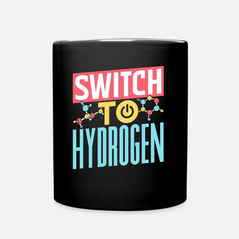 Umstieg Auf Wasserstoff Hydrogen Energie Element - Tasse einfarbig - Schwarz
