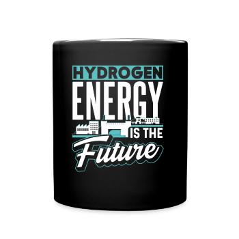 Energie Aus Wasserstoff Ist Die Zukunft Hydrogen - Tasse einfarbig - Schwarz - Vorne