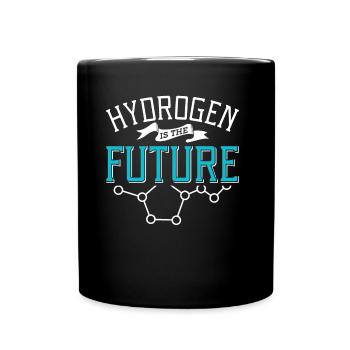 Wasserstoff Ist Die Zukunft Hydrogen Element - Tasse einfarbig - Schwarz - Vorne