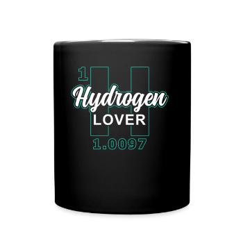 Hydrogen Lover Energy Element Hydrogen - Full Colour Mug - black - Front
