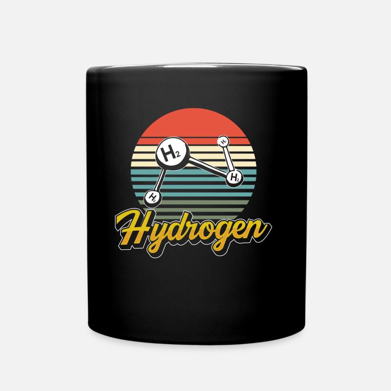 Wasserstoff Element Energie Hydrogen - Tasse einfarbig - Schwarz