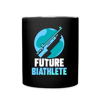 Future Biathlète Sport Biathlon Biathlète - Mug uni - noir - Devant