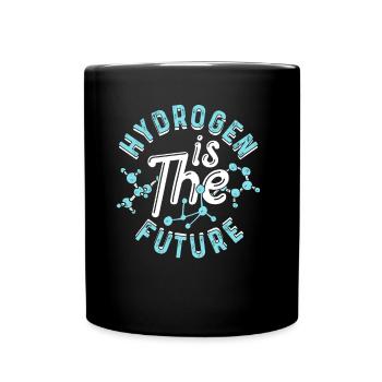 Wasserstoff Ist Die Zukunft Hydrogen Element - Tasse einfarbig - Schwarz - Vorne