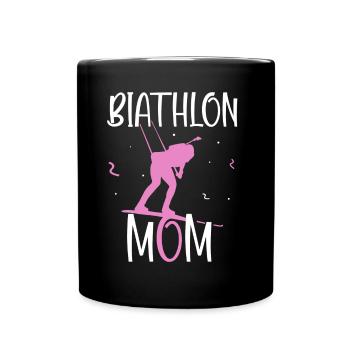 Biathlon Mama Biathlons Biathlete Sport Biathlete - Full Colour Mug - black - Front
