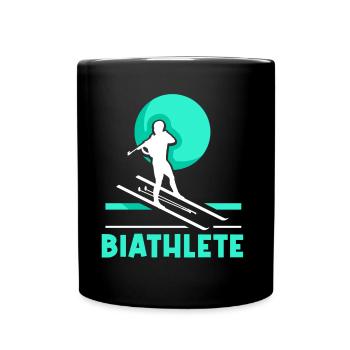 Biathlete Biathlete Biathlon Sport Biathlons - Full Colour Mug - black - Front