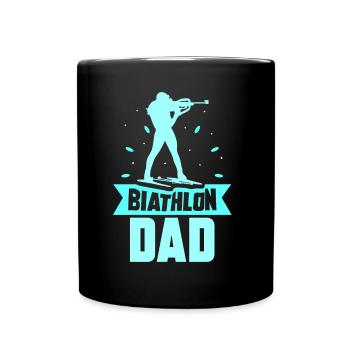 Biathlon Papa Biathlete Biathlete Biathlons Sport - Full Colour Mug - black - Front