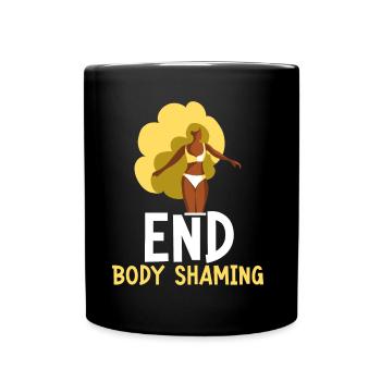 body shaming stop agaçant bodyshaming - Mug uni - noir - Devant