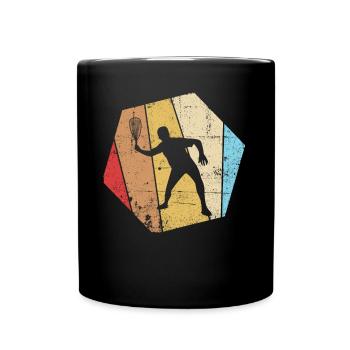 Racquetball Vintage Retro - Tasse einfarbig - Schwarz - Vorne