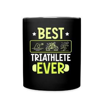 Best Triathlete Ever Triathlon Triathlons - Full Colour Mug - black - Front