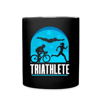 Triathlète Triathlons Triathlon Sport Triathlète - Mug uni - noir - Devant