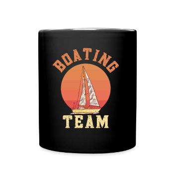 Équipe de navigation de plaisance Bateau à voile Bateau Yacht - Mug uni - noir - Devant