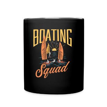 Boating Team Sailboat Boat Ship Yacht - Full Colour Mug - black - Front