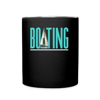 Bateau nautique Yacht Voilier Bateau - Mug uni - noir - Devant