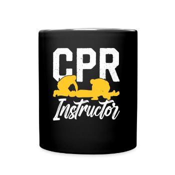 Instructeur de cours de secourisme Enseignant en mesures d’urgence - Mug uni - noir - Devant