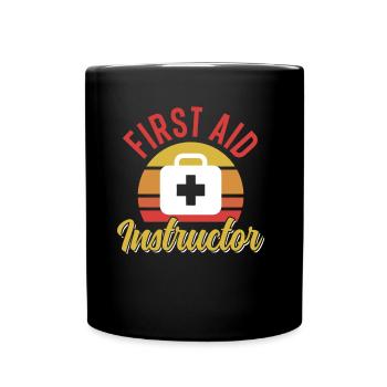 Instructeur de secourisme Formateur Enseignant - Mug uni - noir - Devant