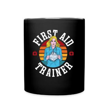 Instructeur de secourisme Enseignant du cours sur les mesures d’urgence - Mug uni - noir - Devant