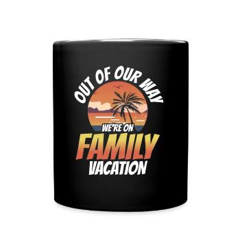 À l’écart Nous sommes en famille de vacances en famille - Mug uni - noir - Devant