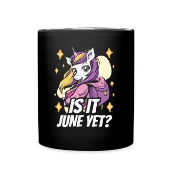 C’est déjà juin Rentrée scolaire - Mug uni - noir - Devant