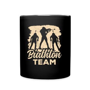 Biathlon Team Biathlete Biathlons Sport Biathlete - Full Colour Mug - black - Front