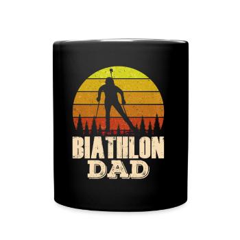 Biathlon Papa Biathlete Sport Biathlons Biathlete - Full Colour Mug - black - Front