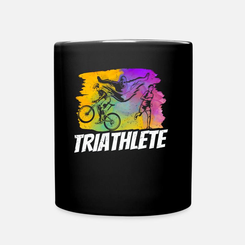 Triathlet Triathletin Triathlons Sport Triathlon - Tasse einfarbig - Schwarz