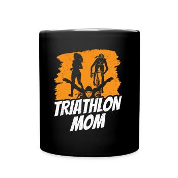 Triathlon Mama Triathlons Triathlete Triathlete - Full Colour Mug - black - Front