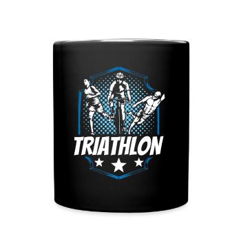 Triathlon Triathlet Sport Triathletin Triathlons - Tasse einfarbig - Schwarz - Vorne