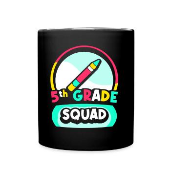 5th Grade Team Fifth Year School - Full Colour Mug - black - Front