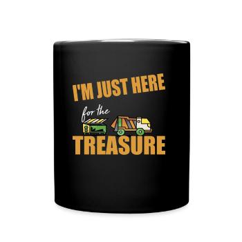 I'm Just here for the Treasure Garbage reselling - Full Colour Mug - black - Front