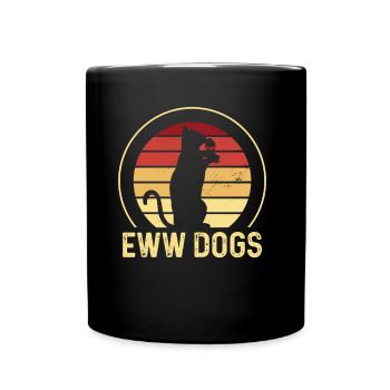 yuck dogs lover cats cat cute pet - Full Colour Mug - black - Front
