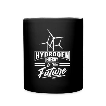 Wasserstoff Ist Die Zukunft Element Hydrogen - Tasse einfarbig - Schwarz - Vorne