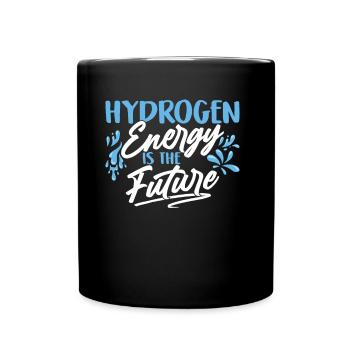 Energie Aus Wasserstoff Ist Die Zukunft Hydrogen - Tasse einfarbig - Schwarz - Vorne