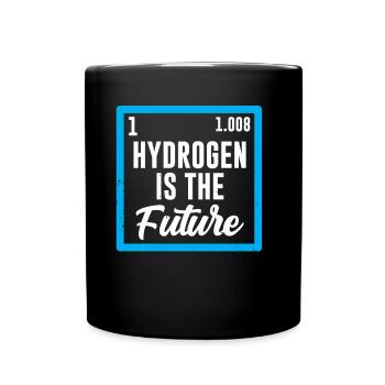 Wasserstoff Ist Die Zukunft Hydrogen Element - Tasse einfarbig - Schwarz - Vorne