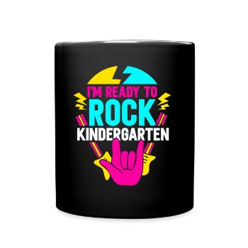 Je suis prêt à bercer les enfants de la maternelle - Mug uni - noir - Devant