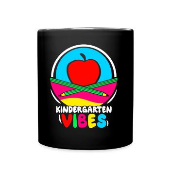 Kindergarten Vibes Mignons Enfants Humour Dictons - Mug uni - noir - Devant