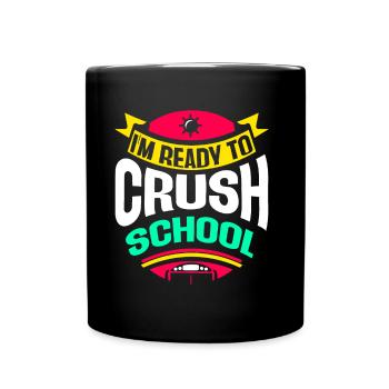 I am ready for the school day Teacher School - Full Colour Mug - black - Front
