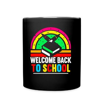 Bienvenue à la rentrée scolaire Enseignants - Mug uni - noir - Devant