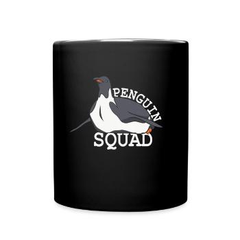 Penguin Team Lovers Cute Penguins Animal - Full Colour Mug - black - Front