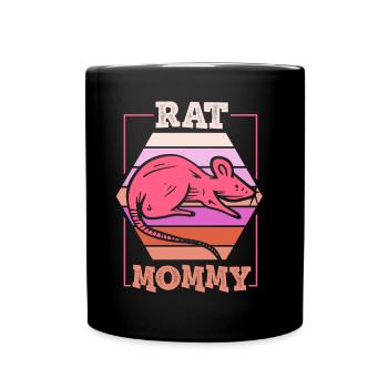 Rat Mama Rat Mama Lover Rats Cute Animal - Full Colour Mug - black - Front