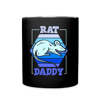 Rat Daddy Rat Papa Lover Animal Cute Rats - Full Colour Mug - black - Front
