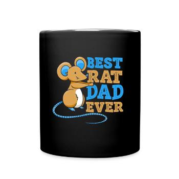 Meilleur père rat jamais Rat Papa Boy - Mug uni - noir - Devant