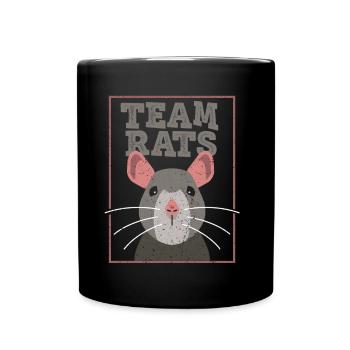 Team Rat Rat Lovers Animal Cute - Full Colour Mug - black - Front