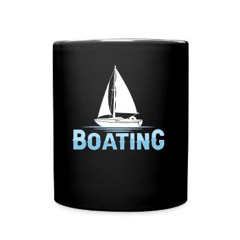 Bateau nautique Voilier Voilier Bateau Navire - Mug uni - noir - Devant