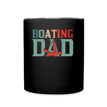 Père nautique Yacht bateau bateau - Mug uni - noir - Devant