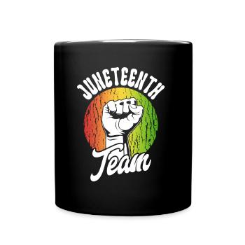 Juneteenth Team African American 1865 Black - Full Colour Mug - black - Front