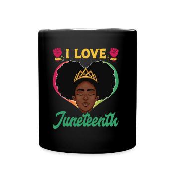 J’adore le Juneteenth Black African American - Mug uni - noir - Devant