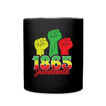 1865 Juneteenth Afrika Black African American - Full Colour Mug - black - Front